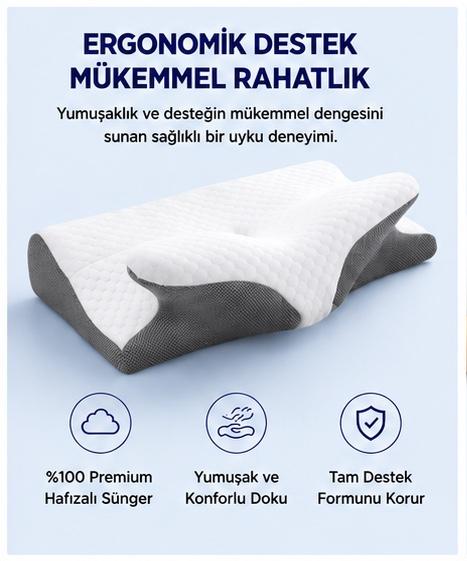 Nexuvra Ergonomik Yastık - Boyun Destekleyici